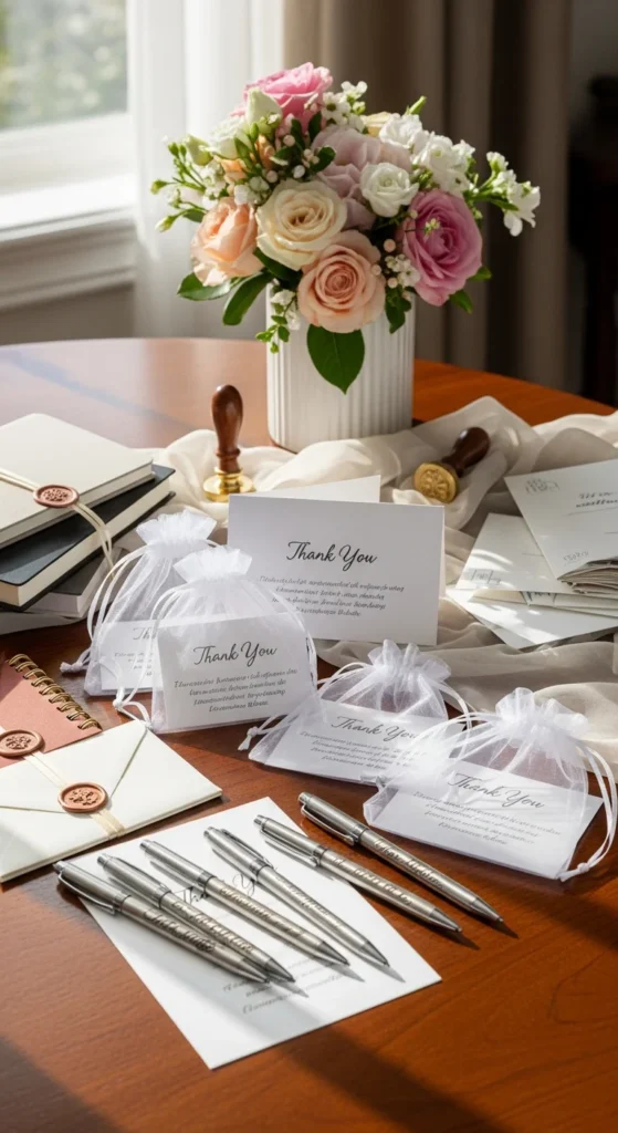 Custom wedding pen favors