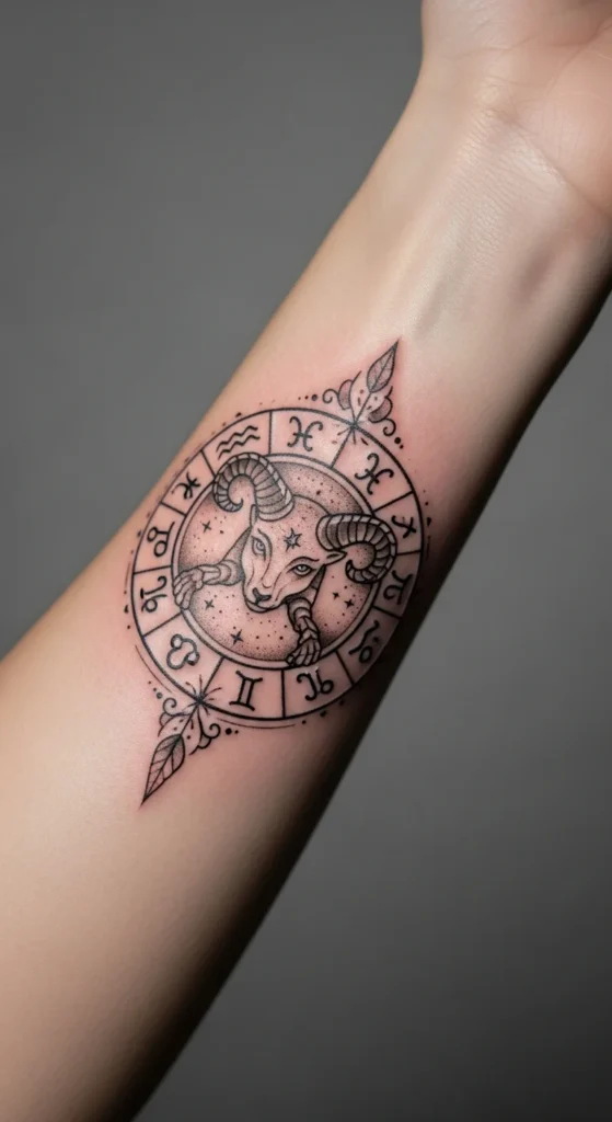 Custom zodiac tattoo