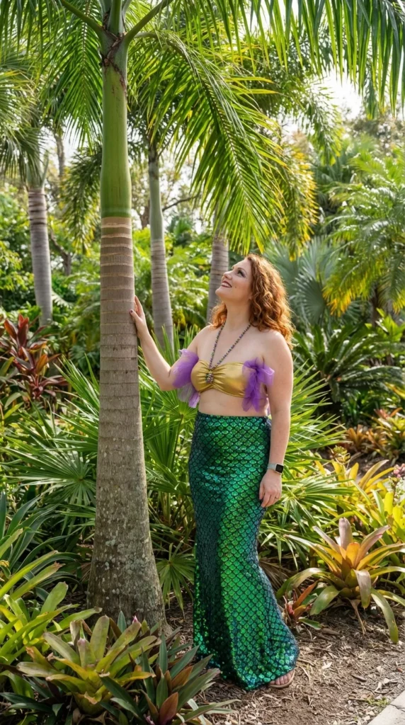 DIY Mardi Gras mermaid outfit