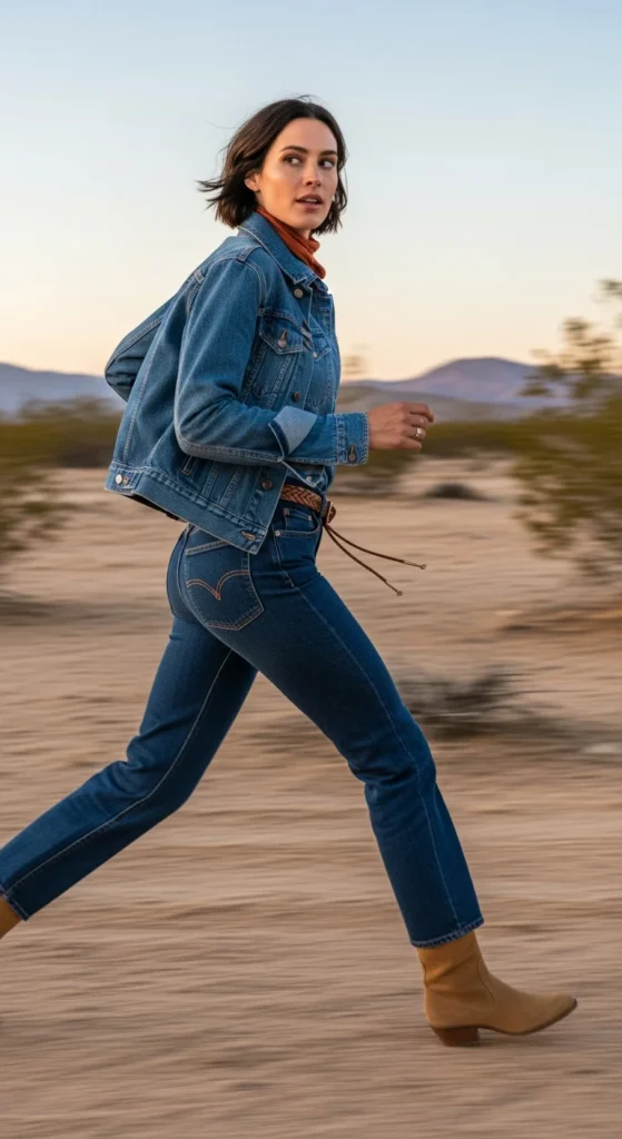 Denim Western wear outfit
