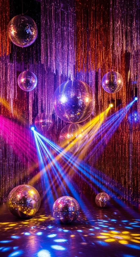 Disco 30th birthday party theme