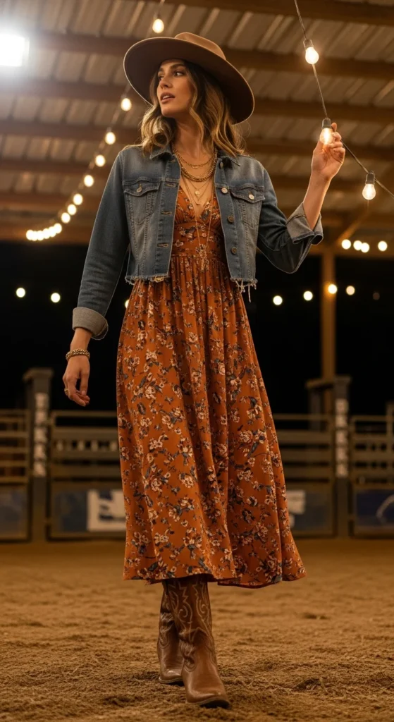 Dressy cowgirl evening outfit