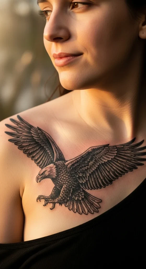 Eagle tattoo traditional