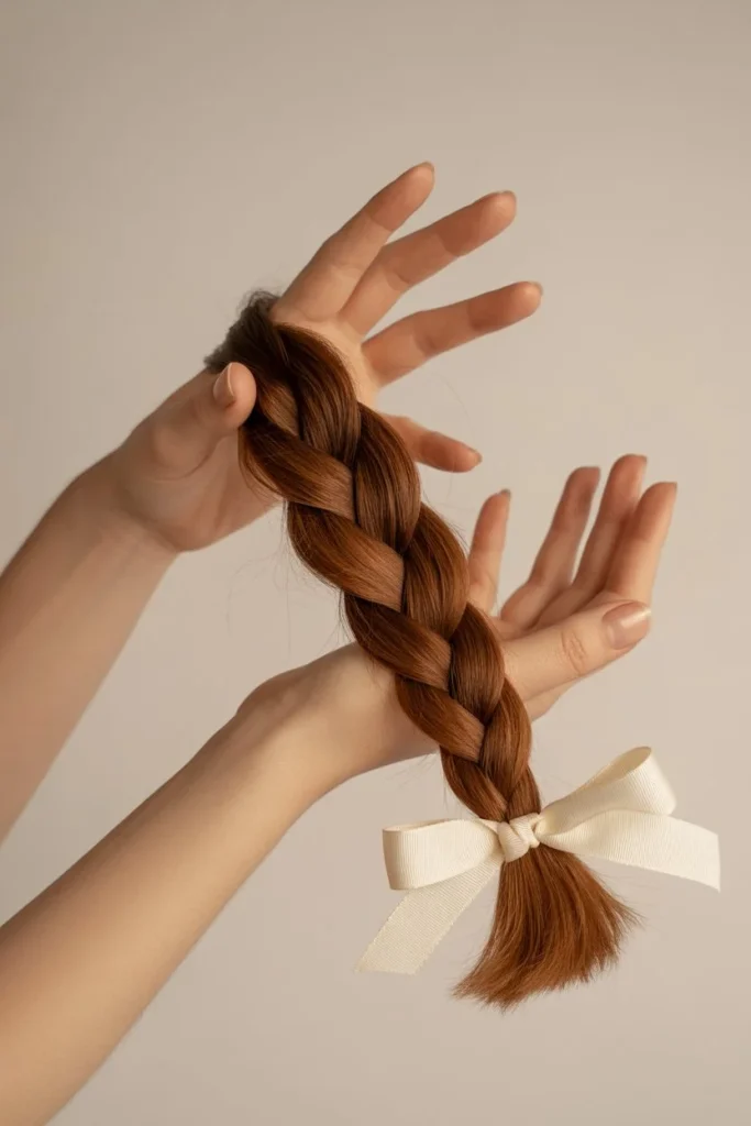 Easy braid hairstyle school