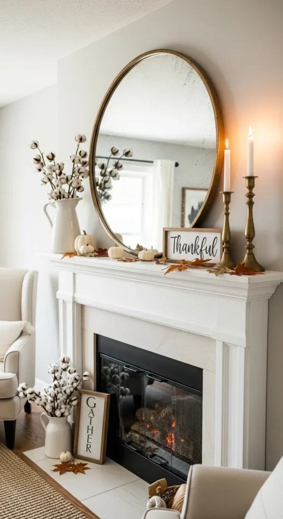 Farmhouse mantel styling ideas