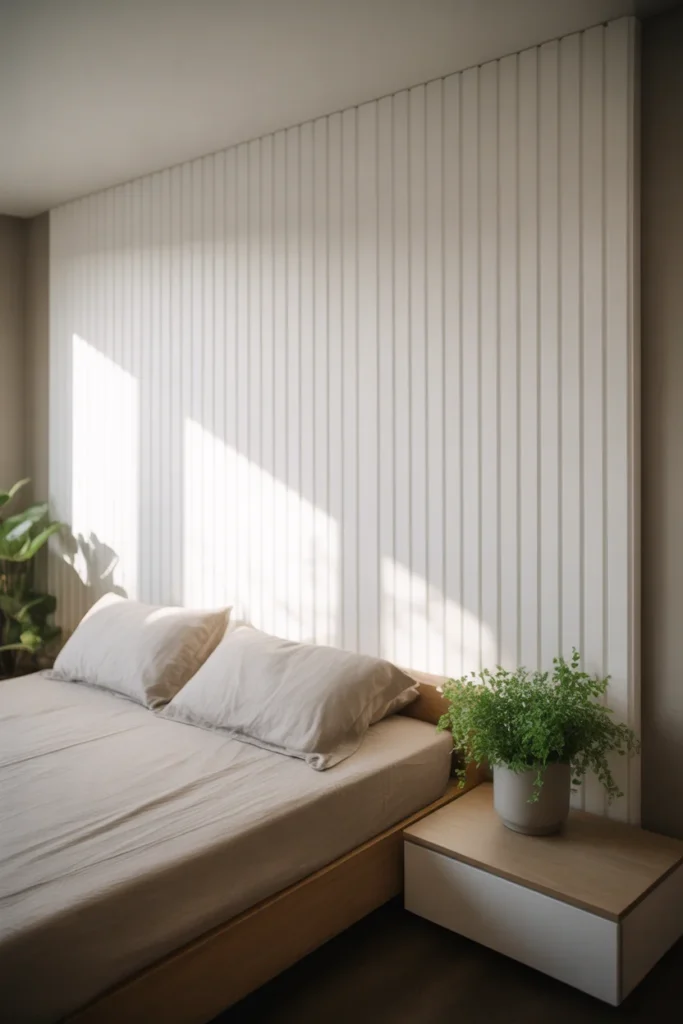 Faux board and batten wall