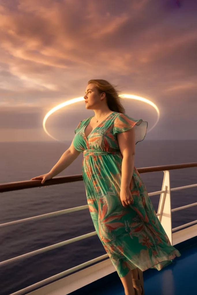 Floral maxi dress cruise