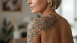 Full shoulder tattoo