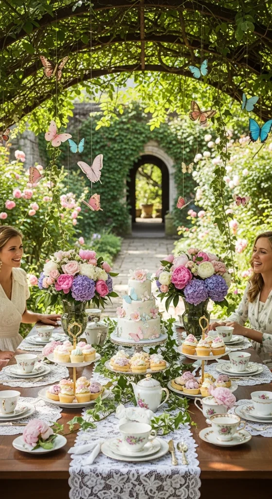 Garden party baby shower