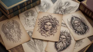 Gods and monsters tattoo design collection