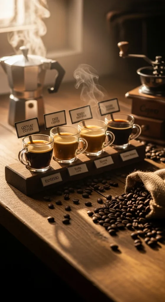 Gourmet coffee tea sampler