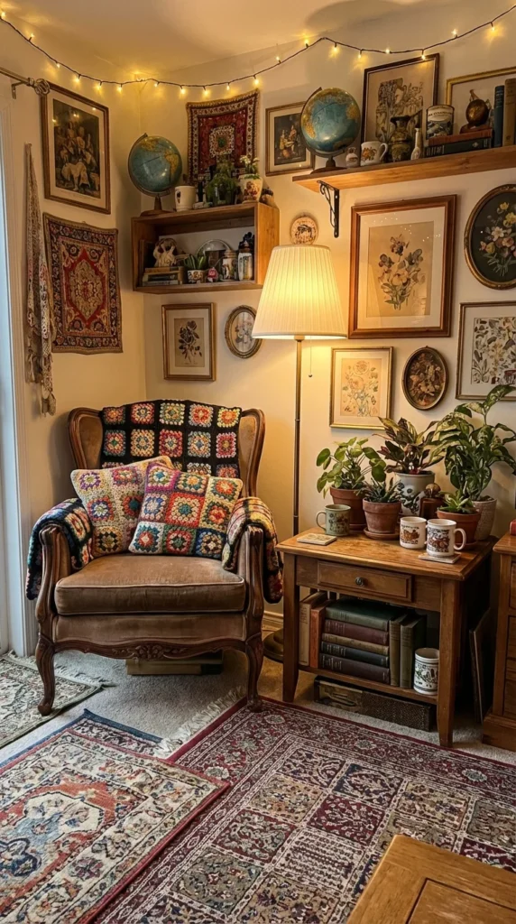 Granny square crochet pillows