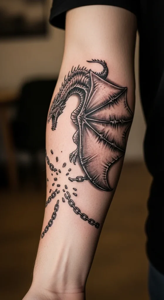 Gringotts dragon freedom tattoo