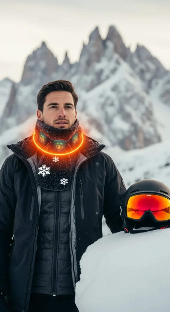 Heated scarf winter gift