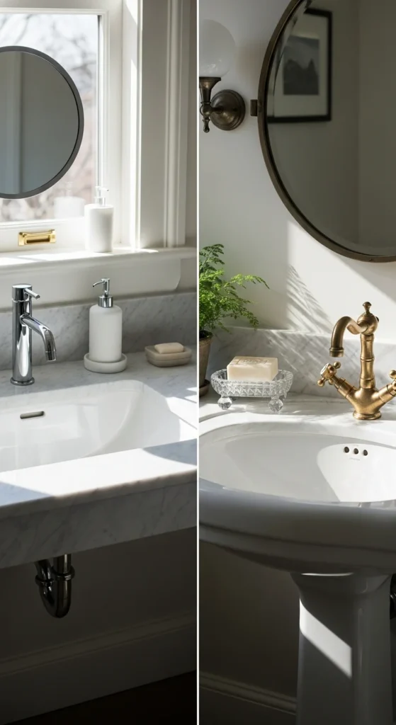 His and hers bathroom sinks