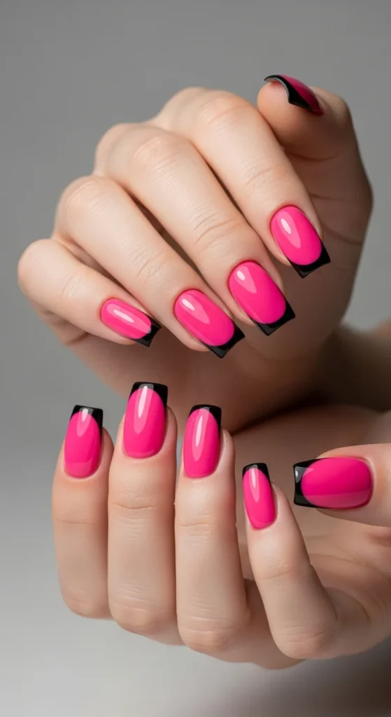 Hot pink nail designs