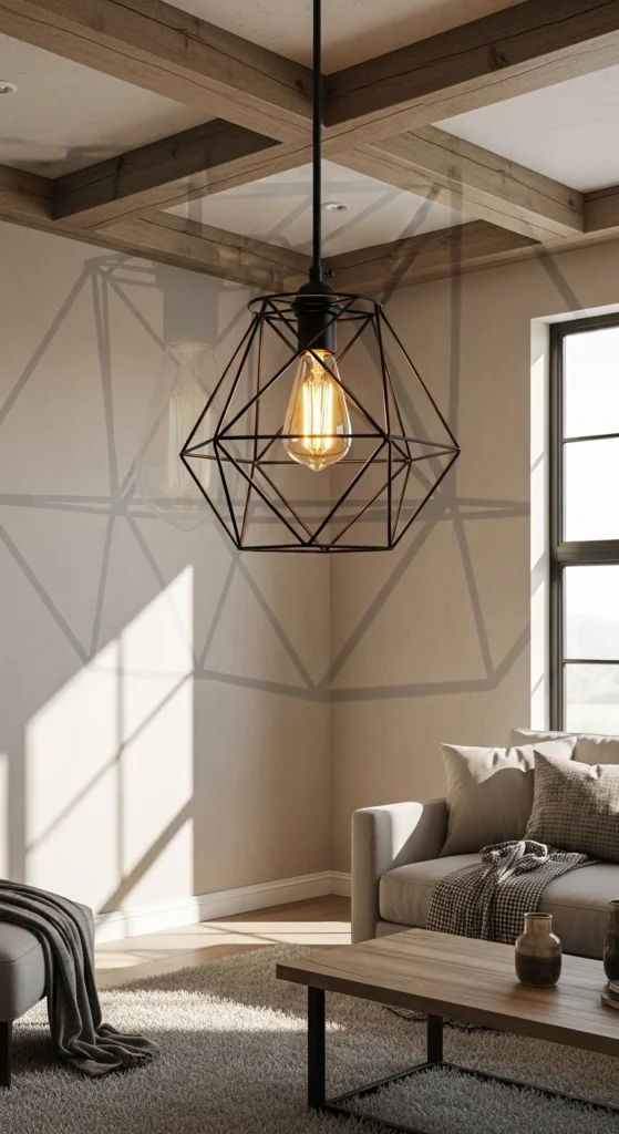 Industrial farmhouse pendant lighting
