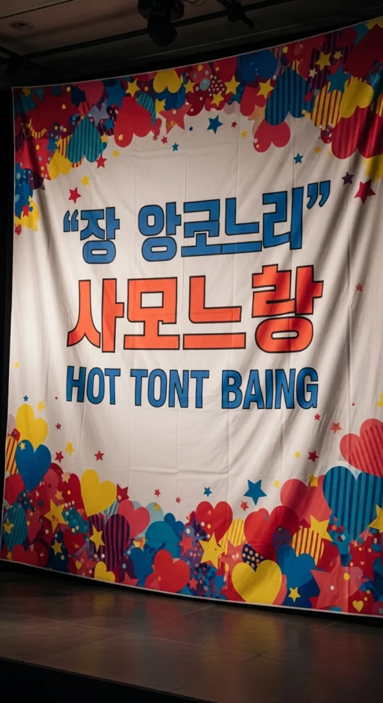 K-pop slogan banner decoration