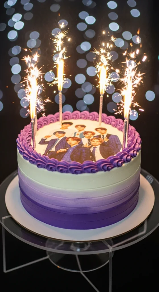 K-pop themed birthday cake