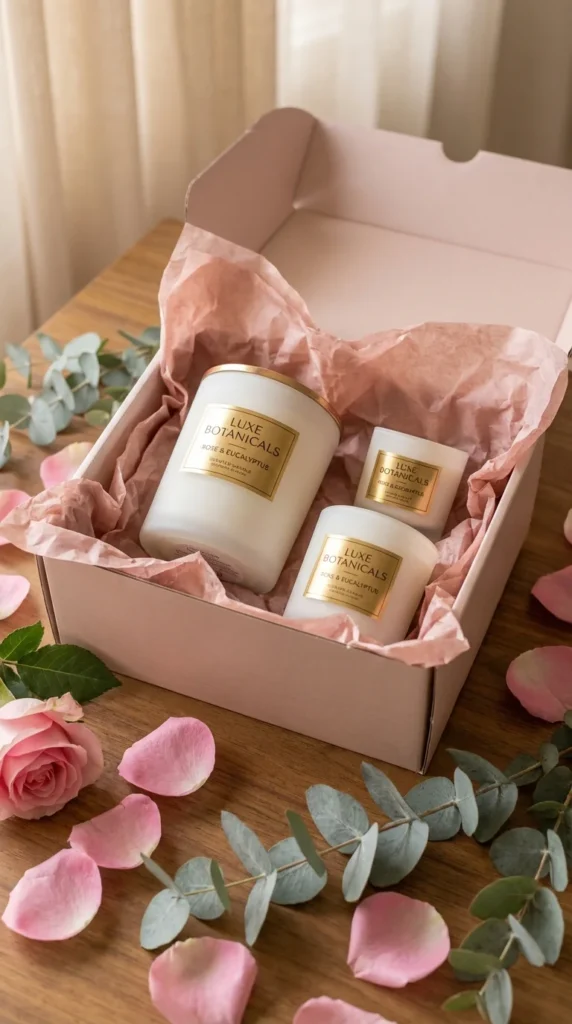 Luxury candle set — hen party gift ideas