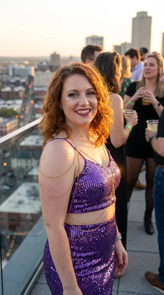 Mardi Gras two-piece set