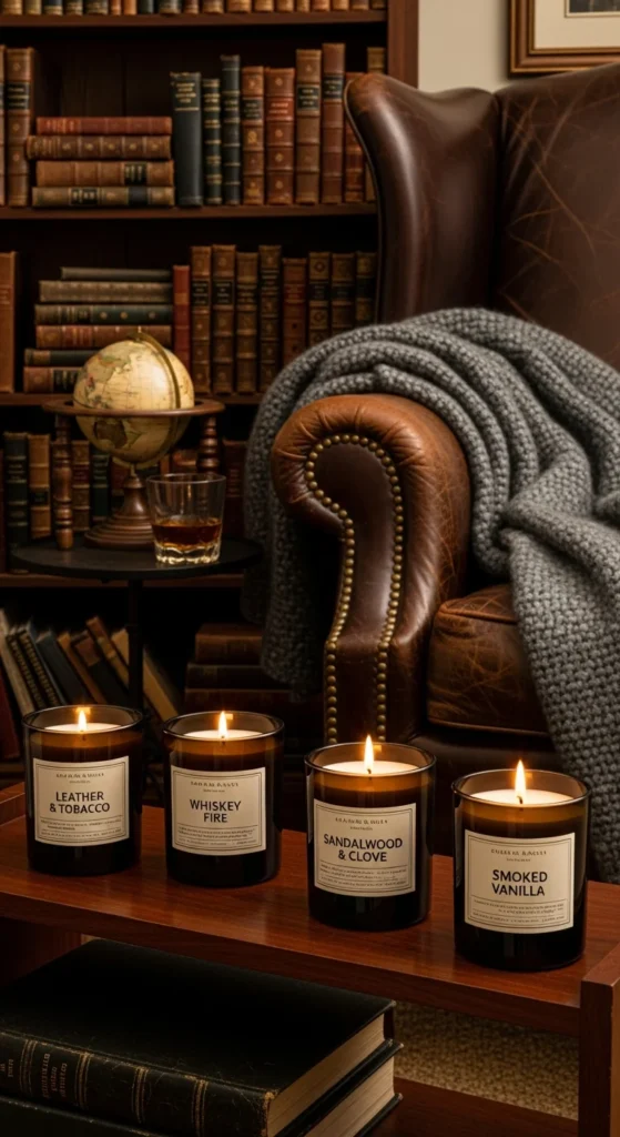 Men's scented candle set