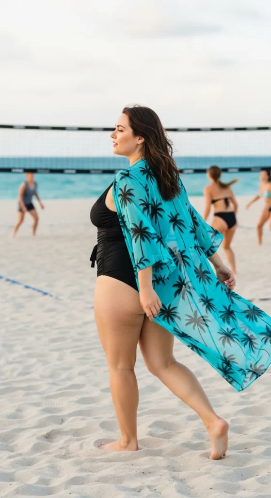 Miami beach plus size swimwear