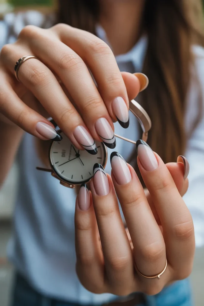 Minimalist gradient nails