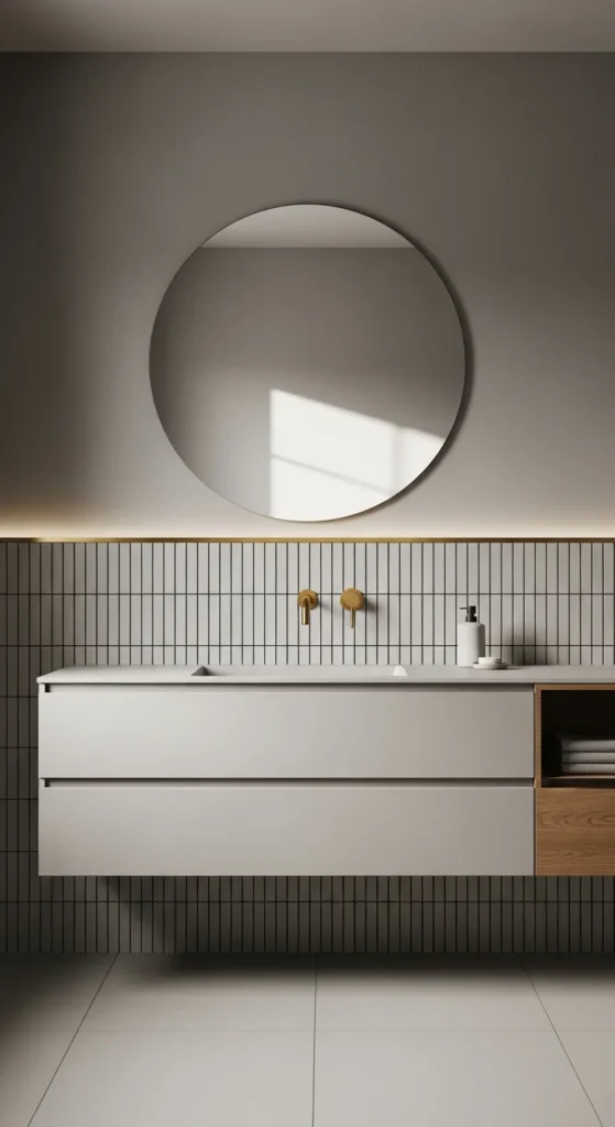 Modern jack and jill bathroom