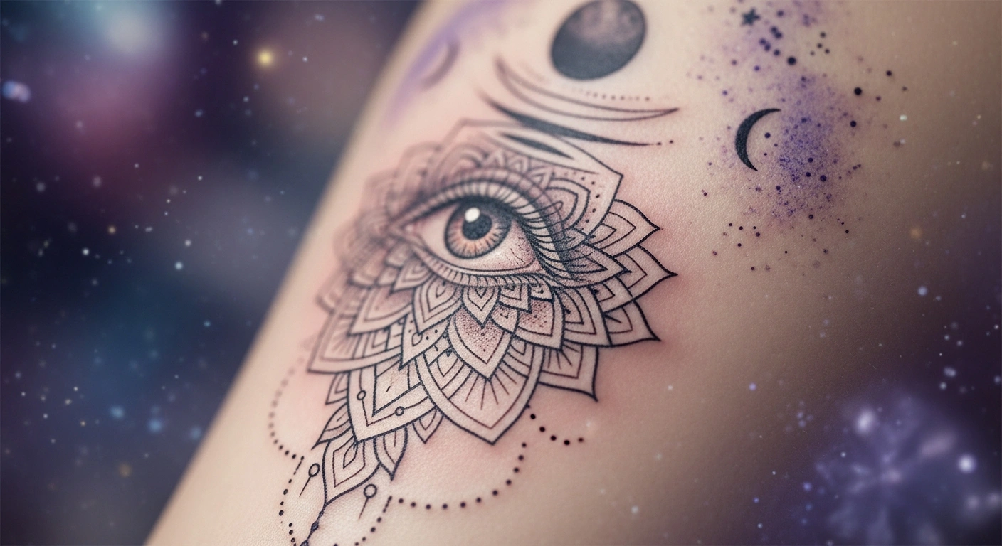 Mystical third eye tattoo designs