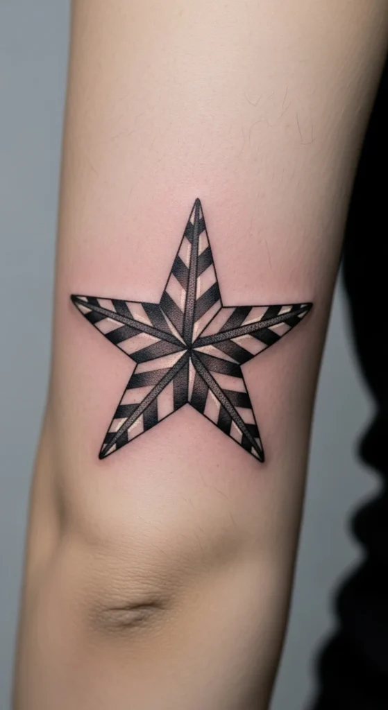 Nautical star tattoo