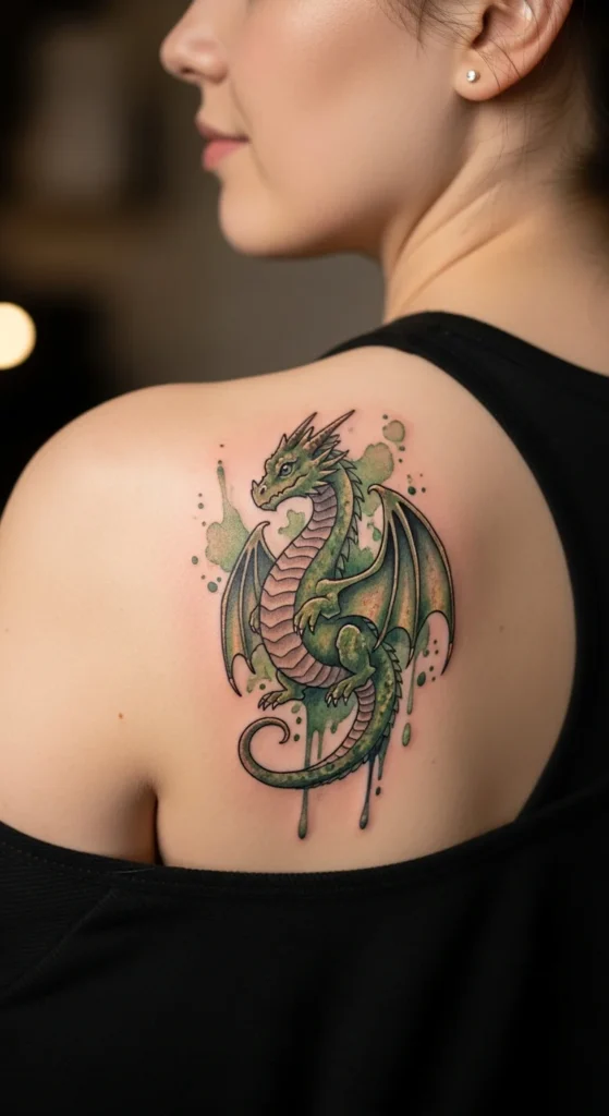 Norbert baby dragon tattoo