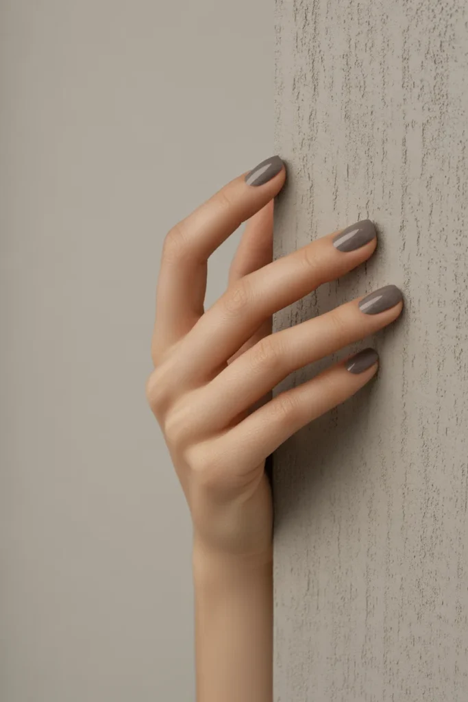 Oat milk beige nails