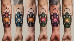 Old lantern tattoo designs