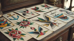 Old school tattoo designs flash art