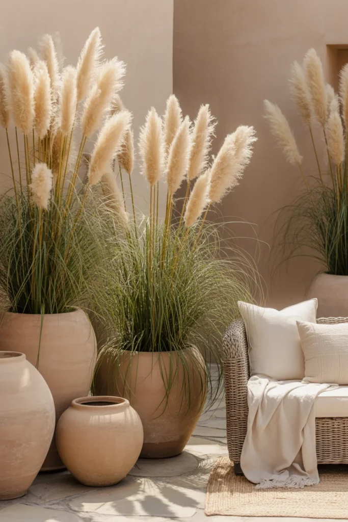 Pampas grass festival decor