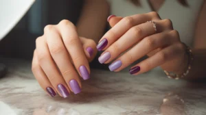 Purple nail designs variety