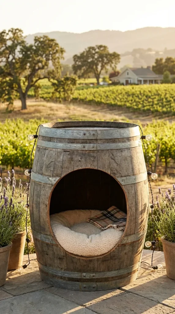 Recycled materials dog house