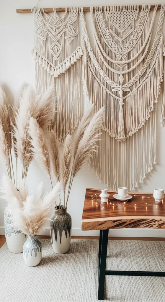 Rustic wedding shower backdrop