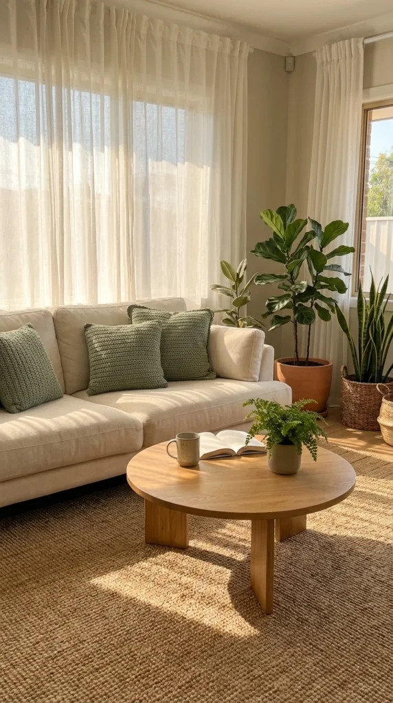 Sage green crochet cushions