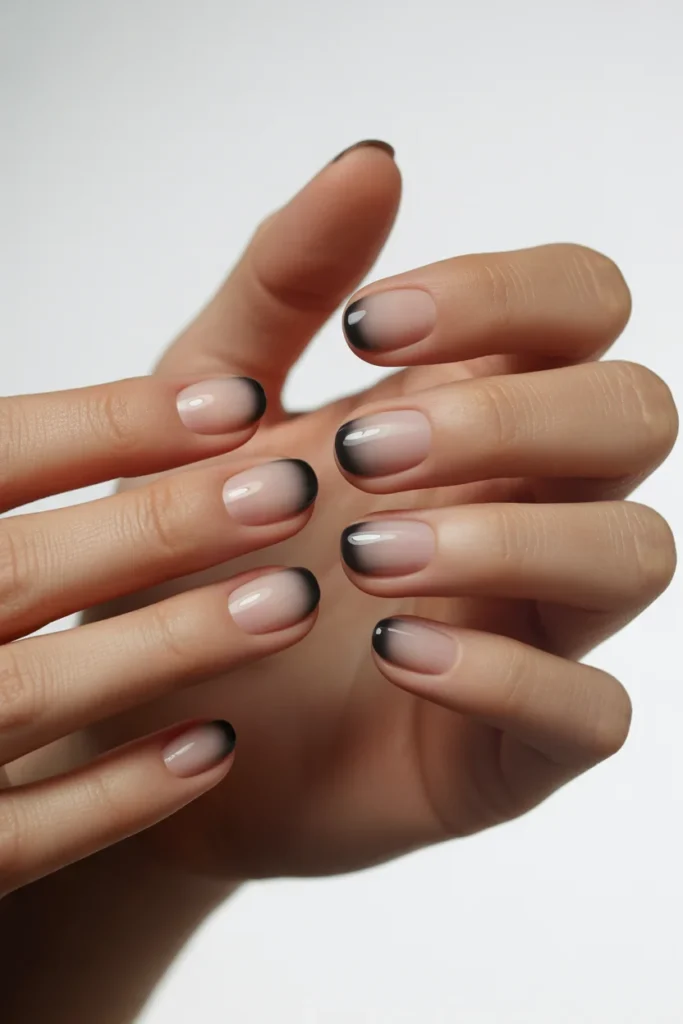 Short ombre nails