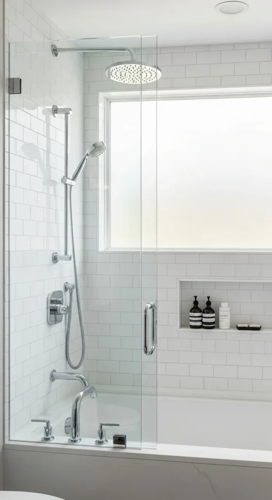 Shower and tub combo