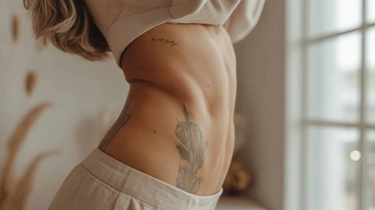 Side tummy tattoos for women inspiration