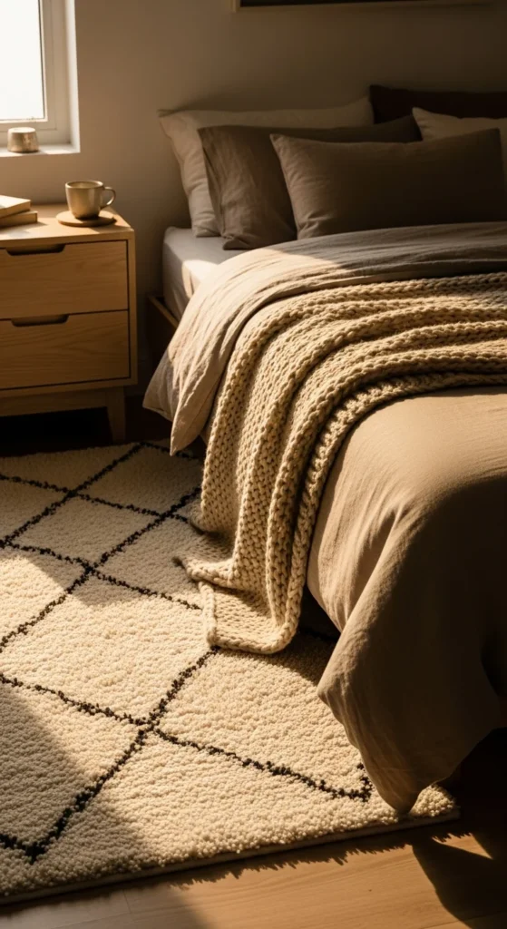 Soft area rug small bedroom