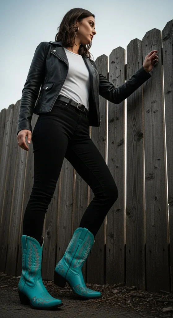 Statement rodeo boots outfit