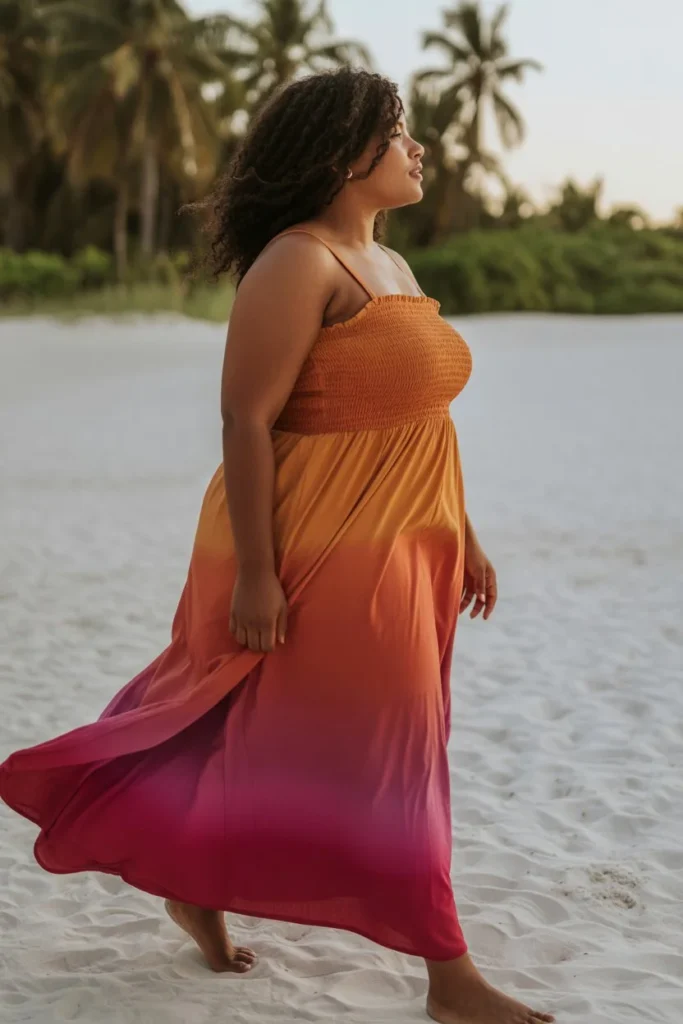 Sunset maxi dress melanin