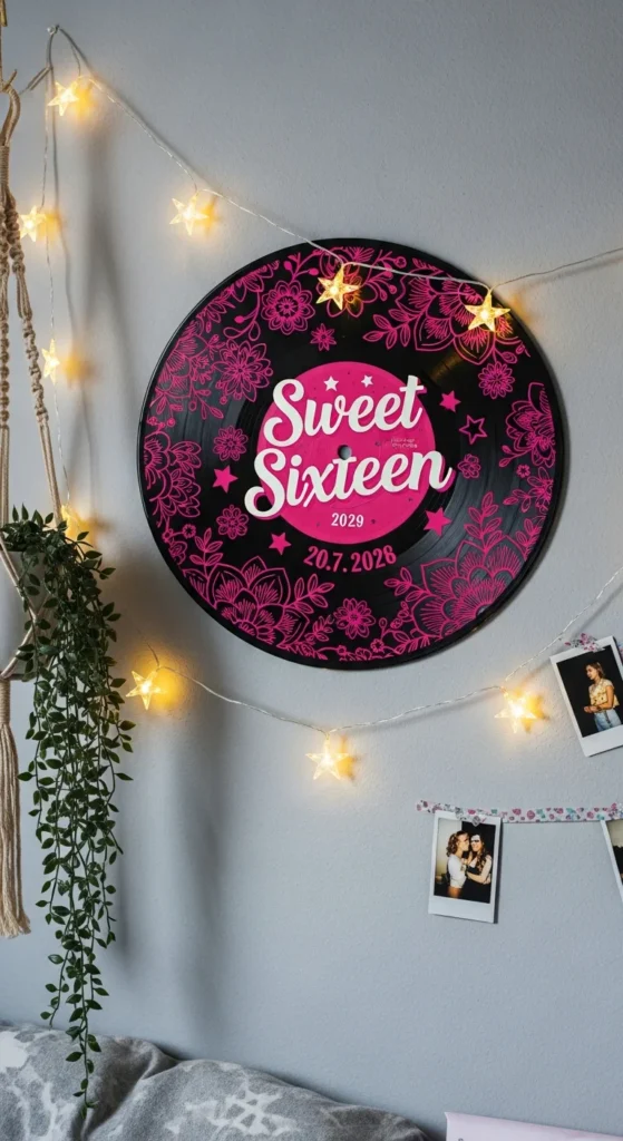 Sweet 16 vinyl wall art