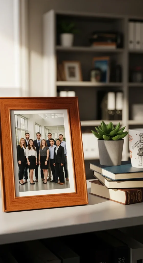 Team photo frame gift