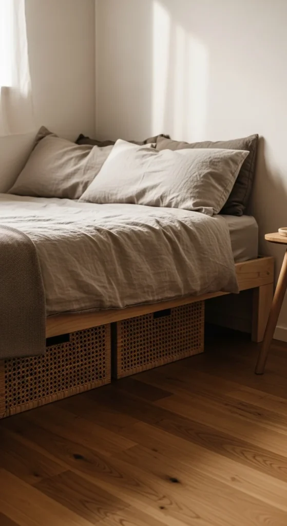 Under-bed storage small bedroom
