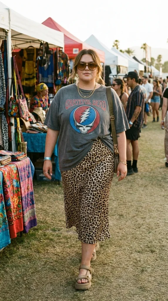 Vintage tee plus size Coachella